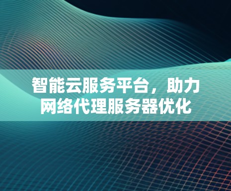 智能云服务平台,助力网络代理服务器优化