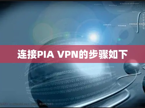 连接PIA VPN的步骤如下